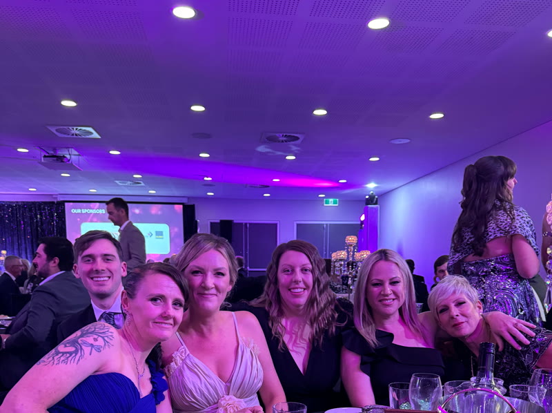 Enhanced Cleaning team at their table during the 2024 BGCCI awards night