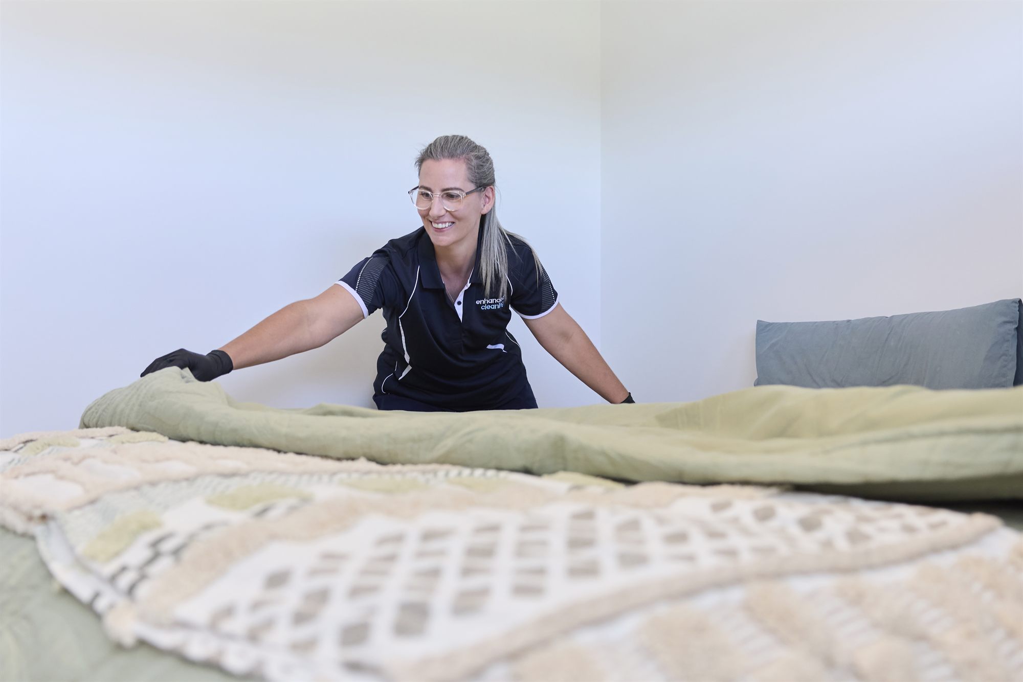 Enhanced Cleaning team member